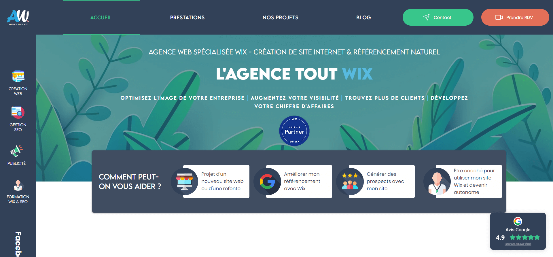 L&rsquo;importance de choisir une agence de référencement pour votre site Wix